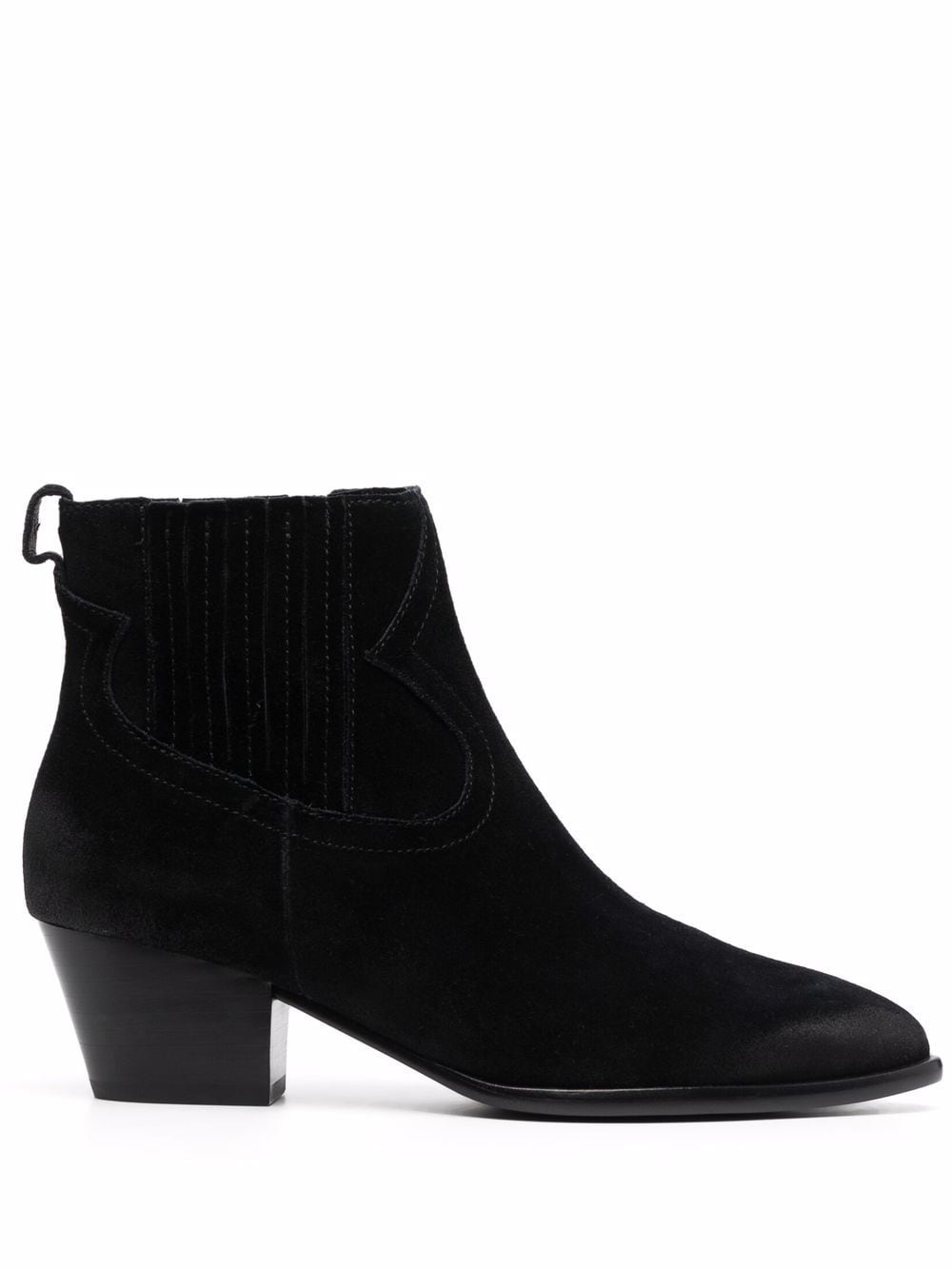 Ash Harper pointed-toe stacked-heel ankle boots - Black von Ash