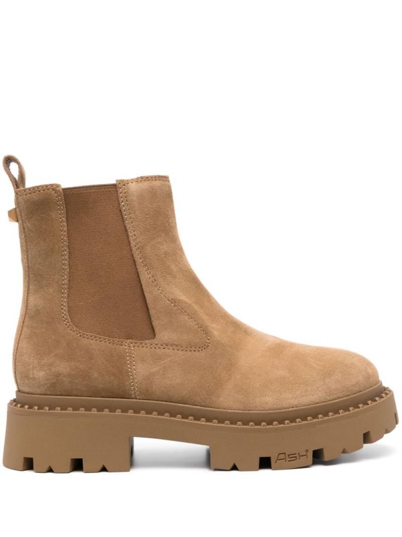 Ash Rockstud-detail ankle-lengh suede boots - Neutrals von Ash