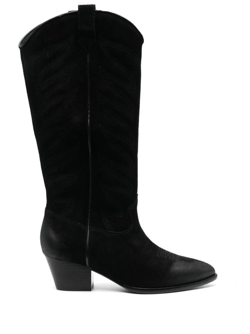 Ash cow-boy knee-length boots - Black von Ash