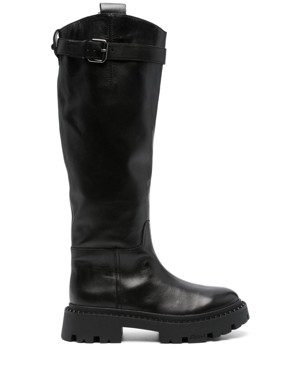 Ash knee-high leather boots - Black von Ash