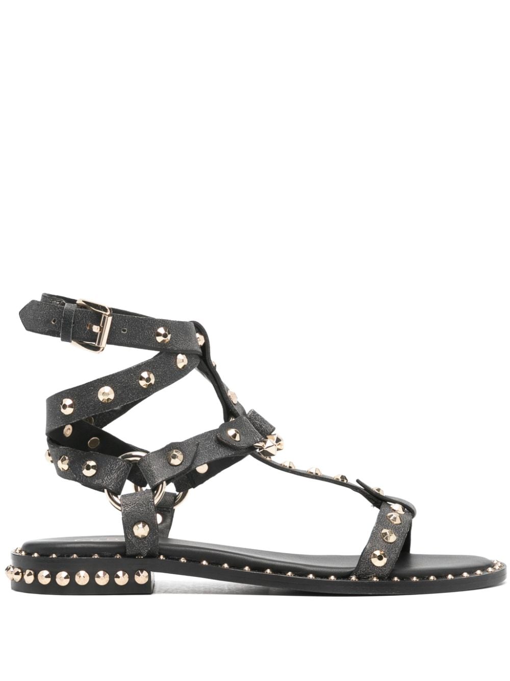 Ash stud-embellished leather sandals - Black von Ash