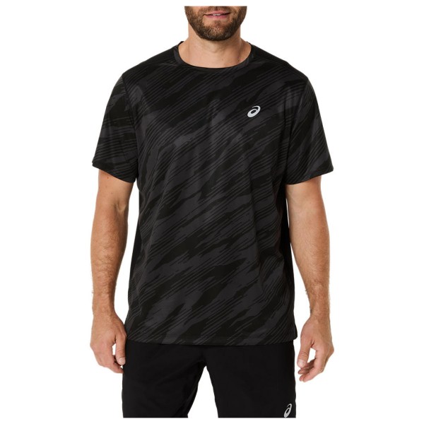 Asics - Core All Over Print S/S Top - Laufshirt Gr M schwarz von Asics