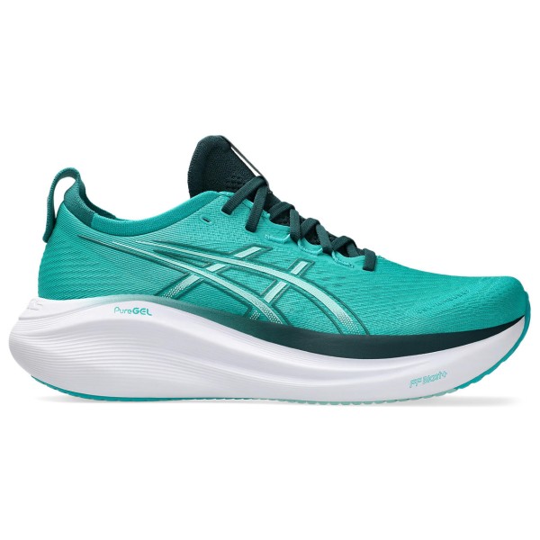 Asics - Gel-Nimbus 27 - Runningschuhe Gr 10;10,5;11;11,5;12;12,5;13;14;8;8,5;9;9,5 grau/schwarz;schwarz;türkis Asics - Gel-Nimbus 27 - Runningschuhe Gr 10;10,5;11;11,5;12;12,5;13;14;8;8,5;9;9,5 grau/schwarz;schwarz;türkis von Asics
