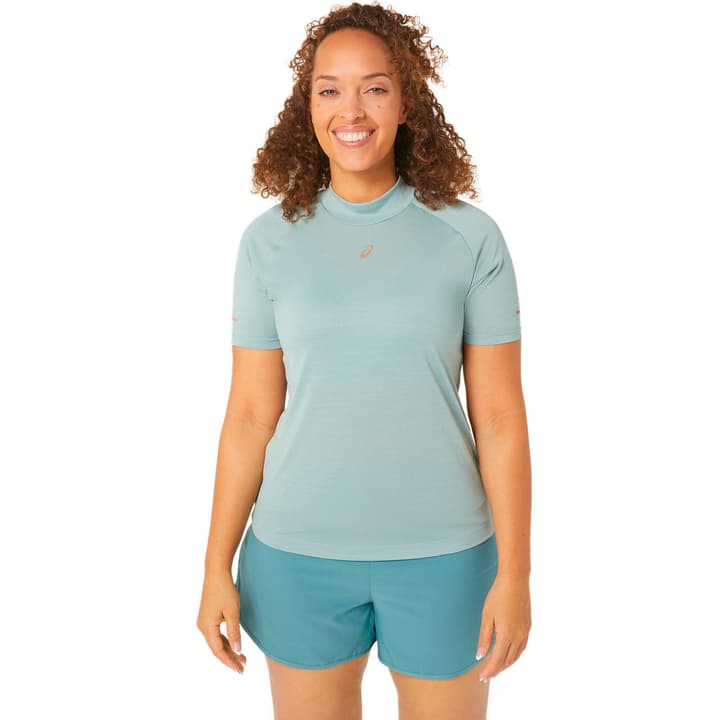 Asics Nagino Run SS Top T-Shirt aqua von Asics