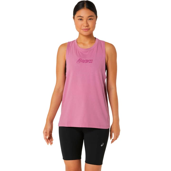 Asics W Logo Tank Top pink von Asics