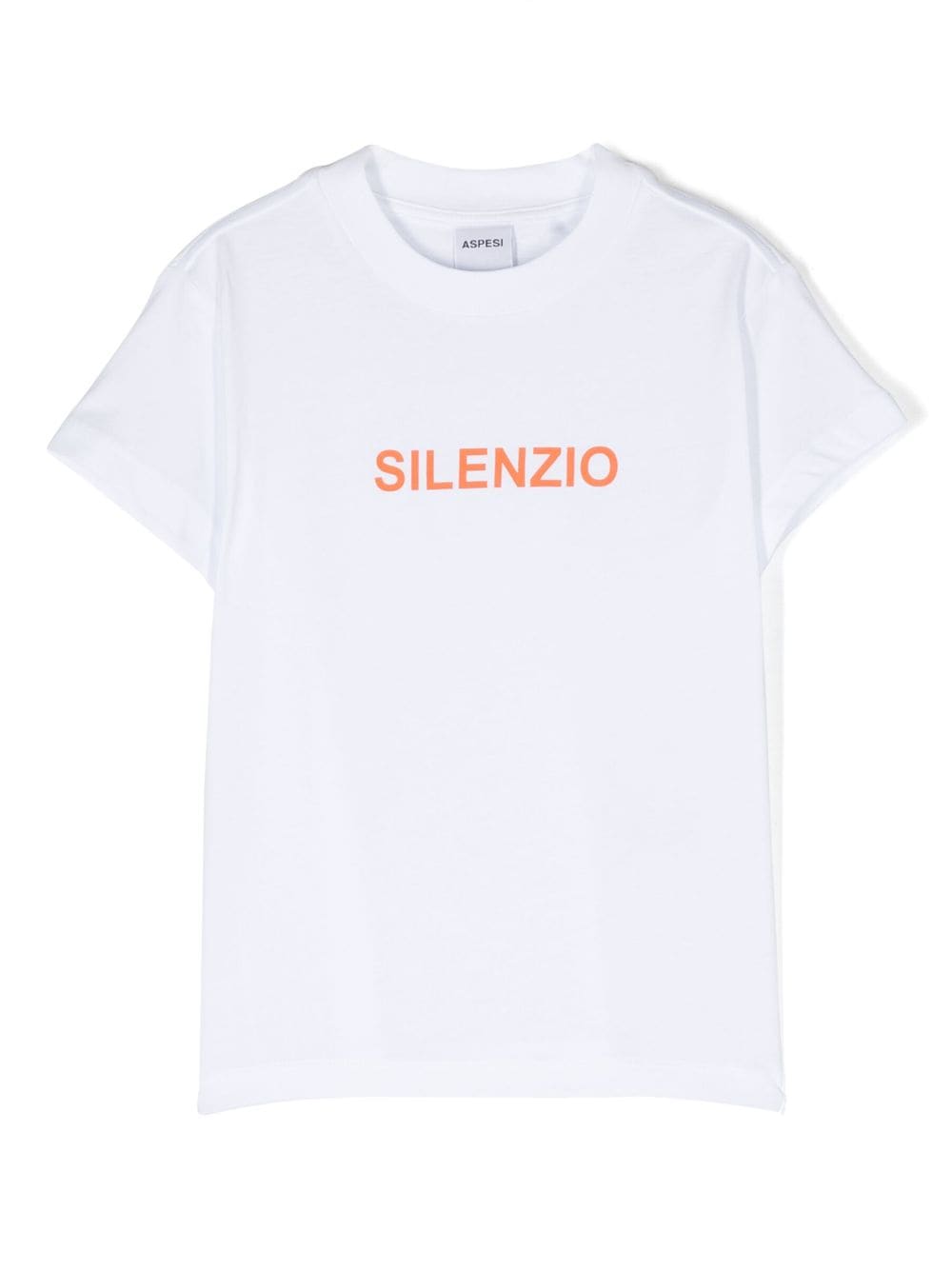 Aspesi Kids Silenzio slogan-print T-shirt - White von Aspesi Kids