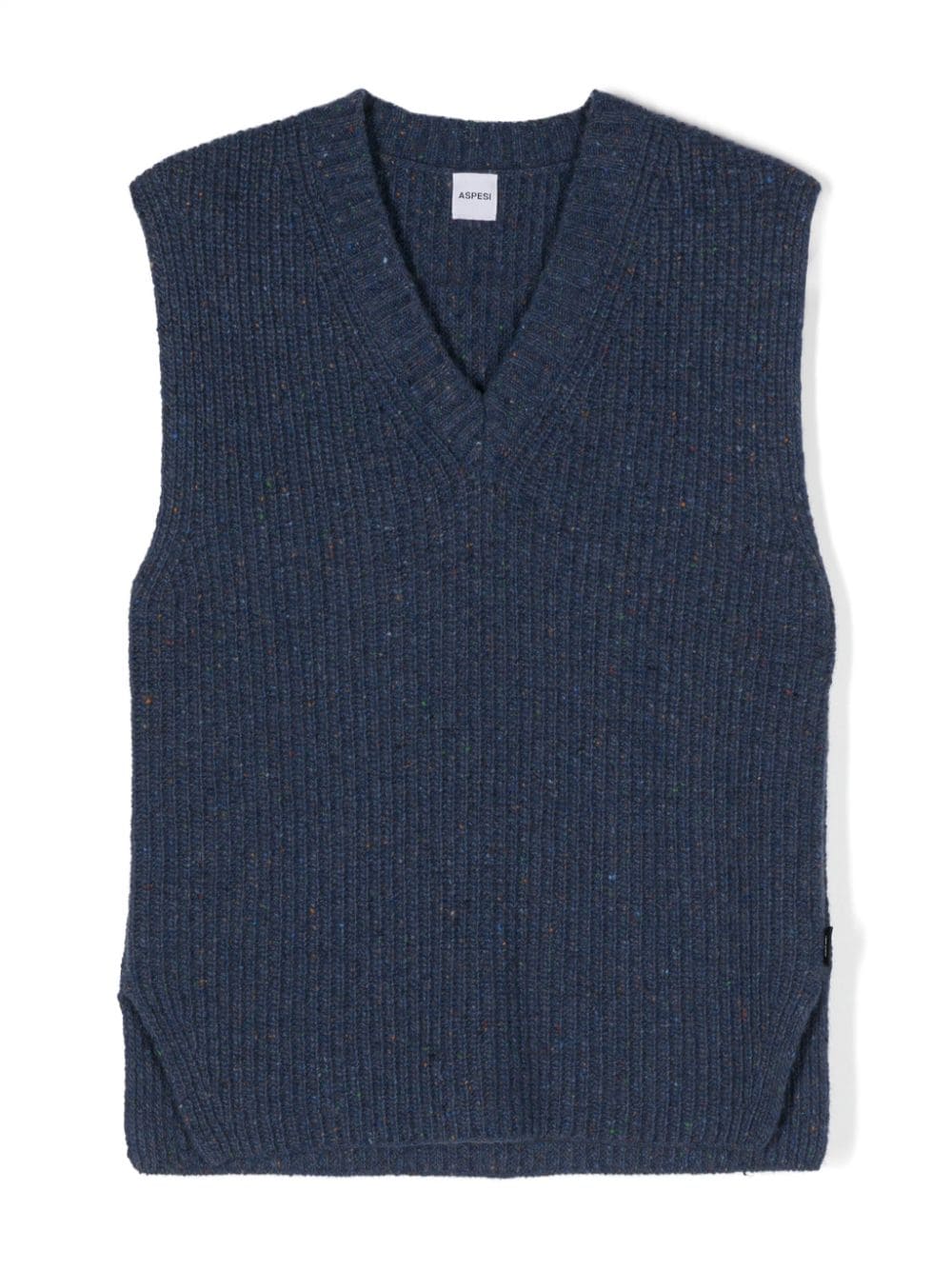 Aspesi Kids V-neck knitted vest - Blue von Aspesi Kids