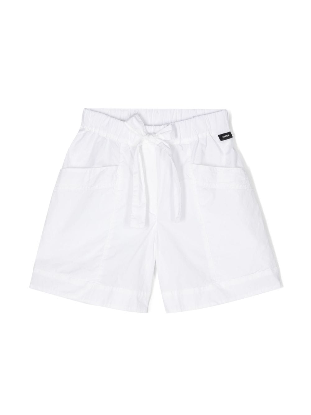 Aspesi Kids bow-embellished poplin shorts - White von Aspesi Kids