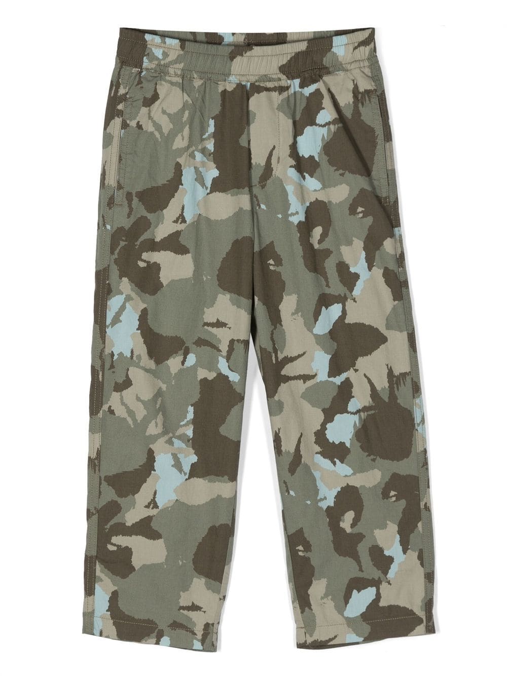 Aspesi Kids camouflage-print straight trousers - Green von Aspesi Kids