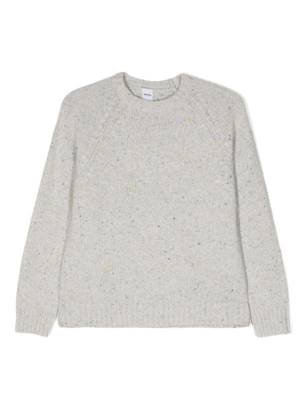 Aspesi Kids crew-neck speckle-knit jumper - Grey von Aspesi Kids