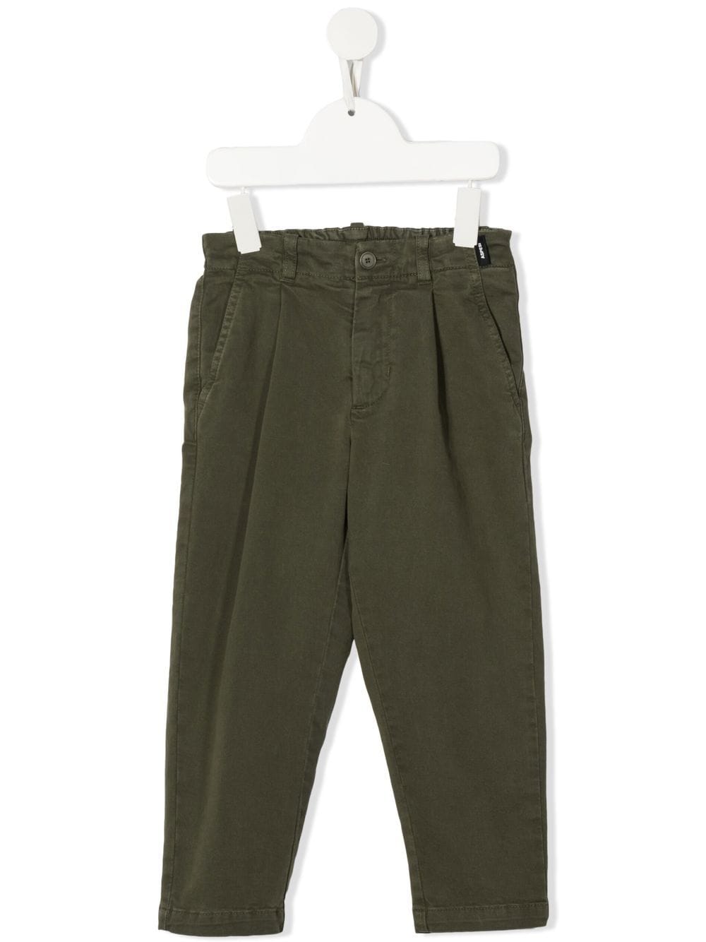 Aspesi Kids elasticated straight-leg trousers - Green von Aspesi Kids