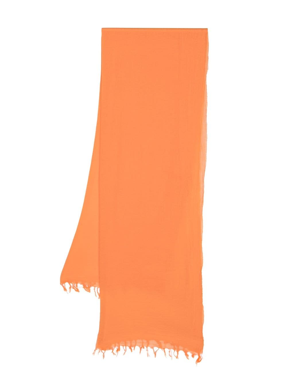 Aspesi Kids frayed-edge cotton scarf - Orange von Aspesi Kids