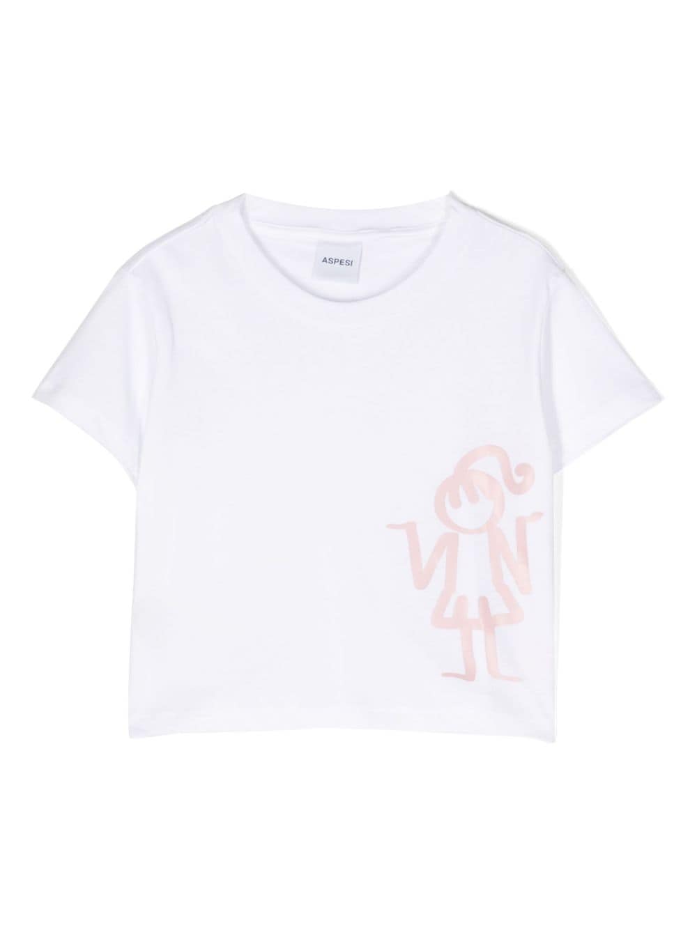 Aspesi Kids graphic-print short-sleeved T-shirt - White von Aspesi Kids