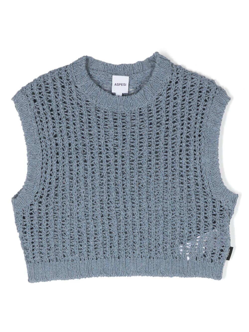 Aspesi Kids open-knit vest - Blue von Aspesi Kids
