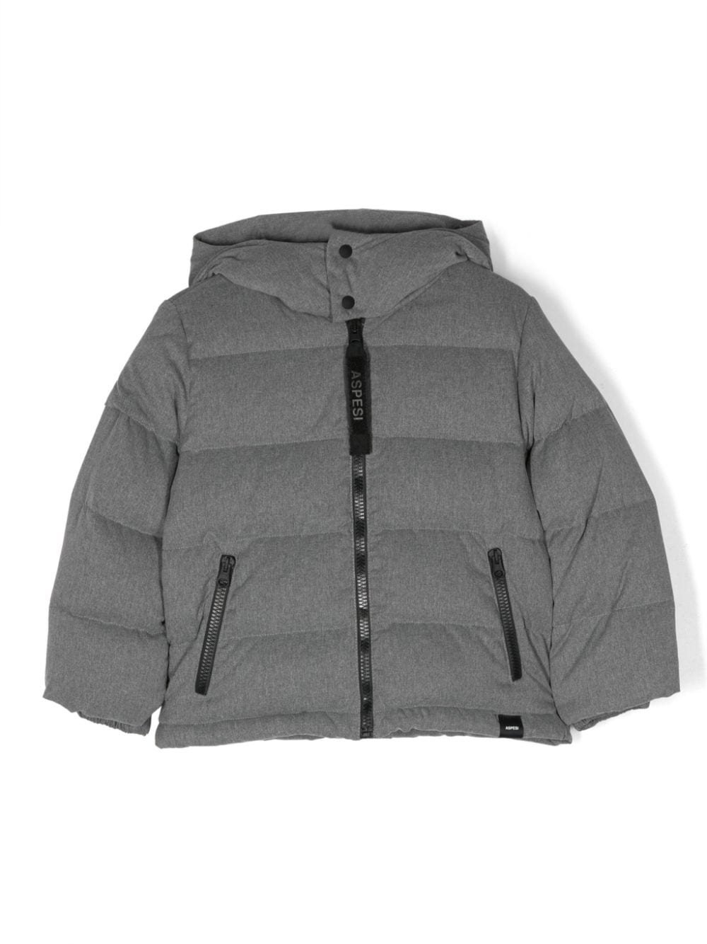 Aspesi Kids padded hooded jacket - Grey von Aspesi Kids