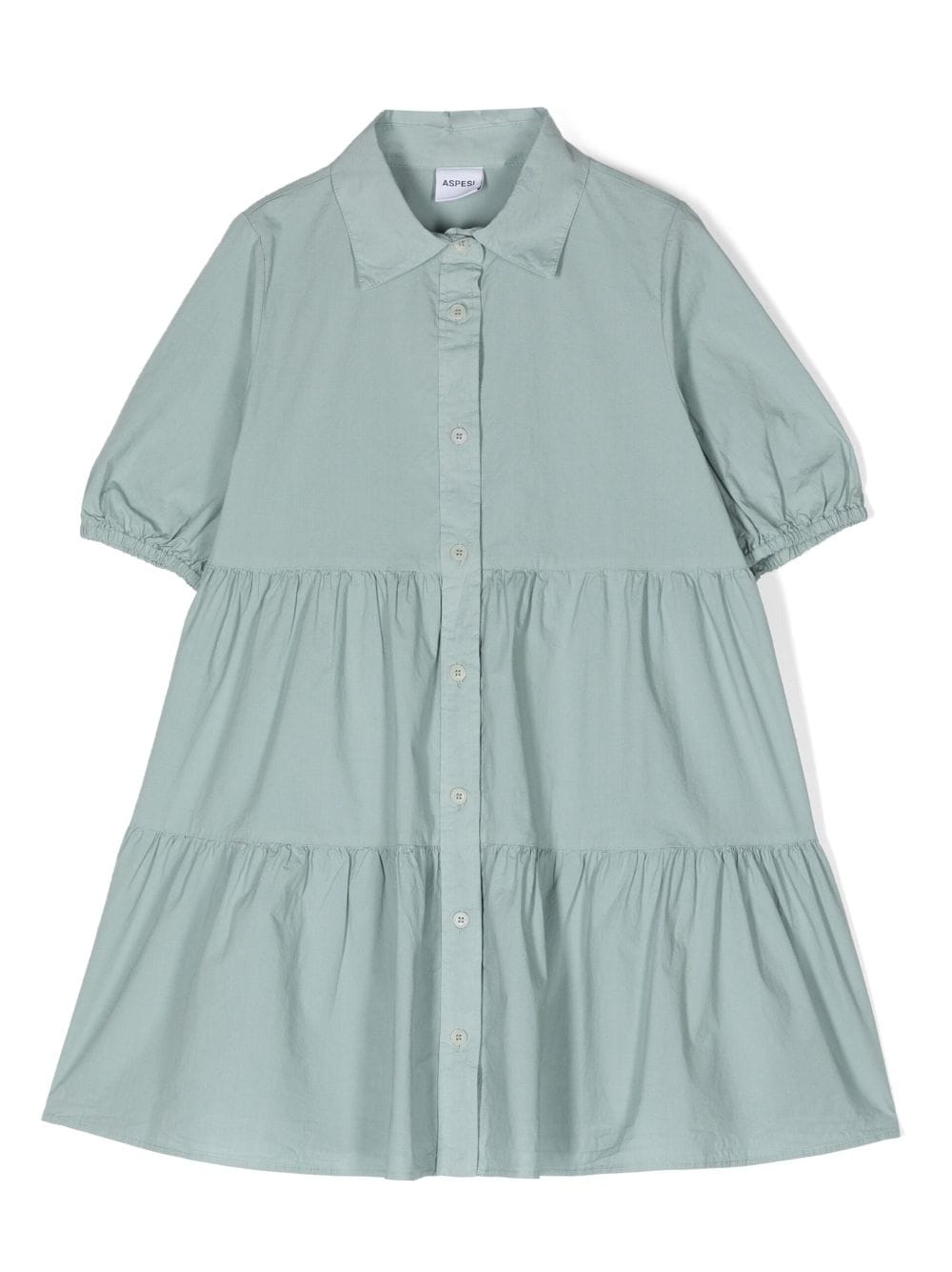 Aspesi Kids short-sleeved shirt dress - Green von Aspesi Kids