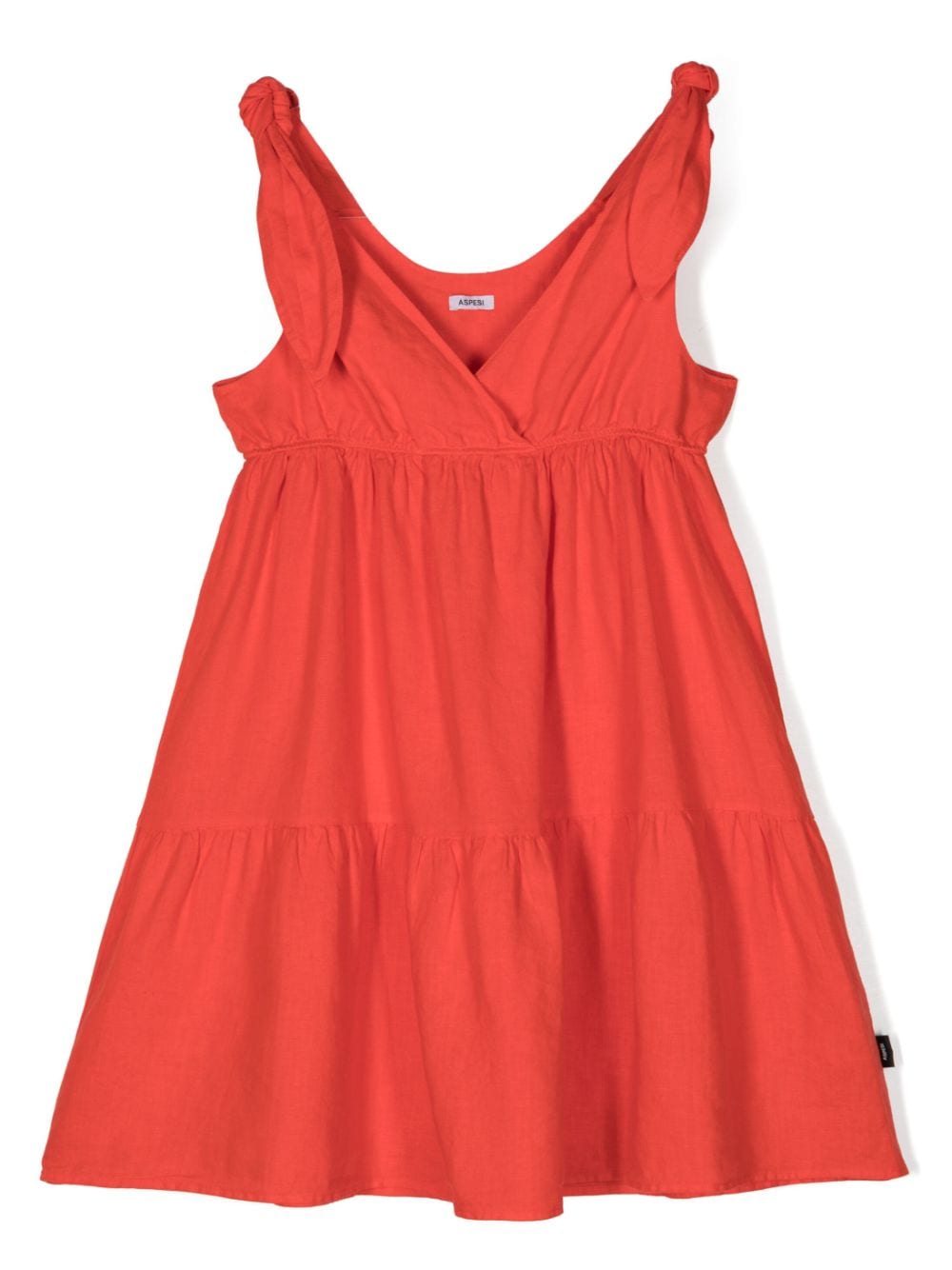 Aspesi Kids sleeveless fluted dress - Red von Aspesi Kids