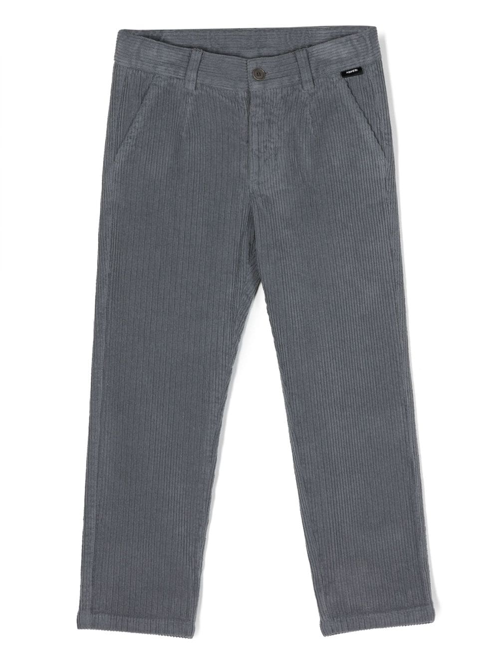 Aspesi Kids slim-cut corduroy trousers - Grey von Aspesi Kids