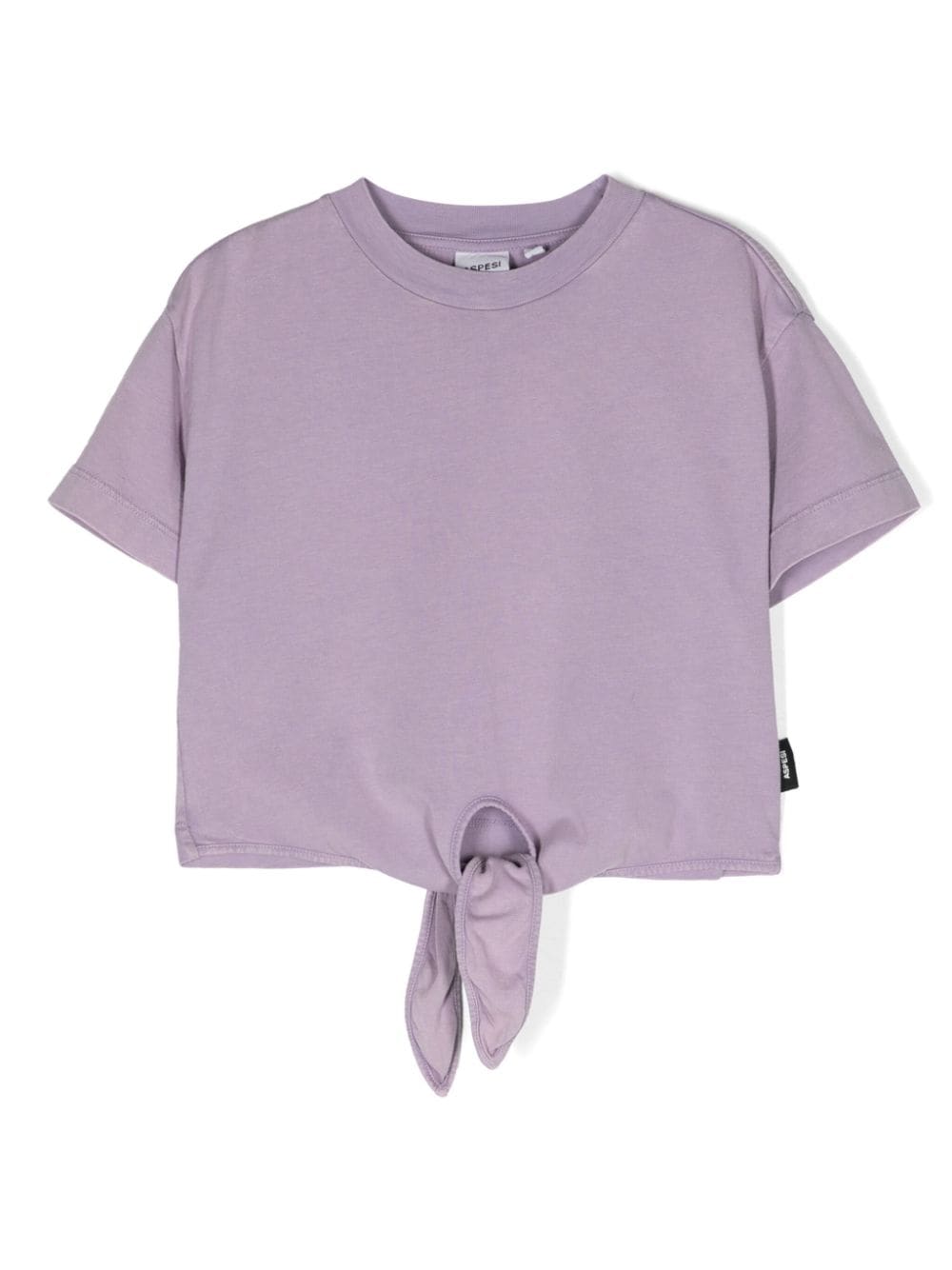 Aspesi Kids tie-fastening cotton T-shirt - Purple von Aspesi Kids