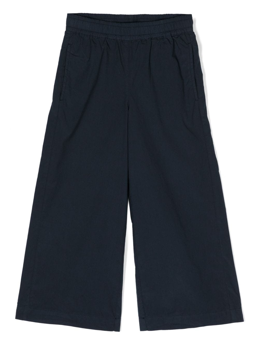 Aspesi Kids wide-leg cotton trousers - Blue von Aspesi Kids