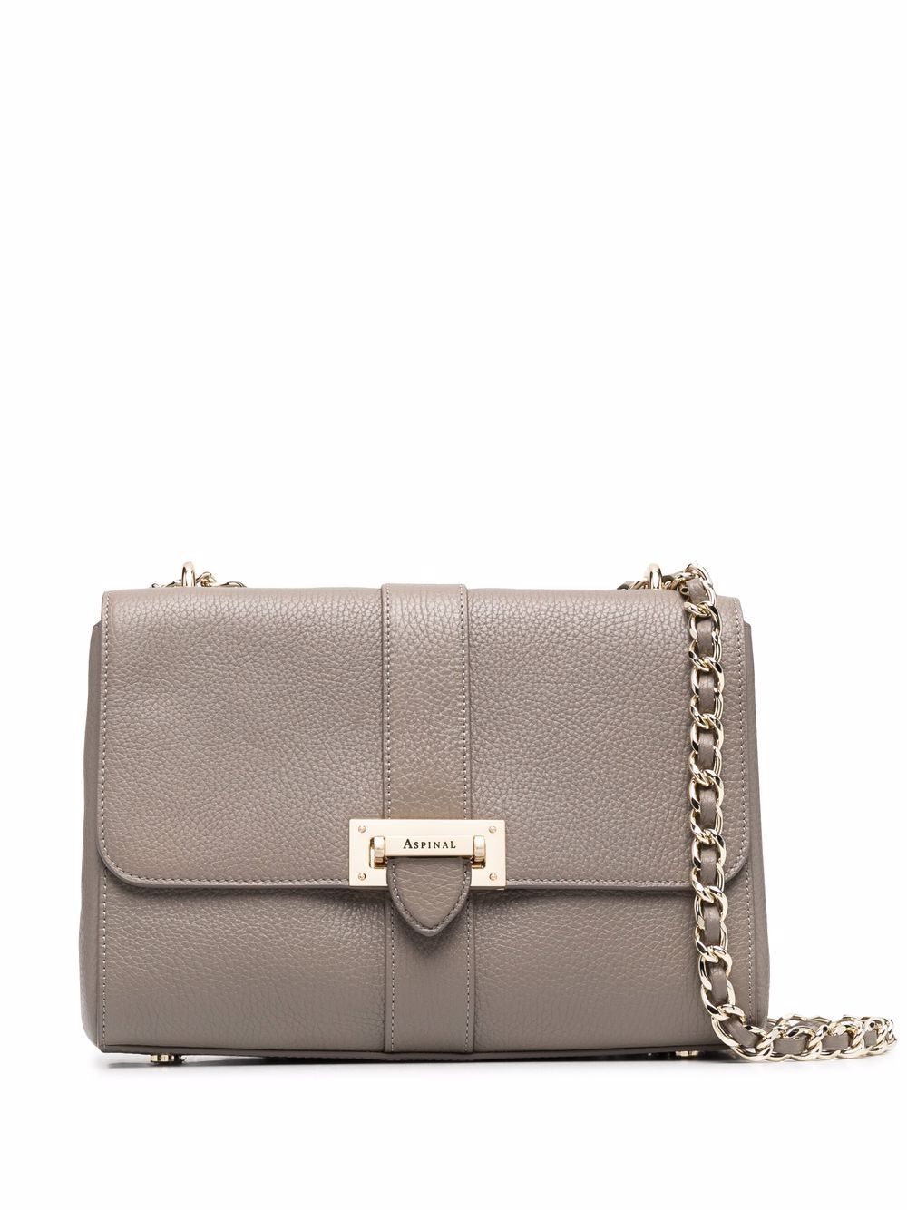 Aspinal Of London Lottie pebbled leather bag - Grey von Aspinal Of London