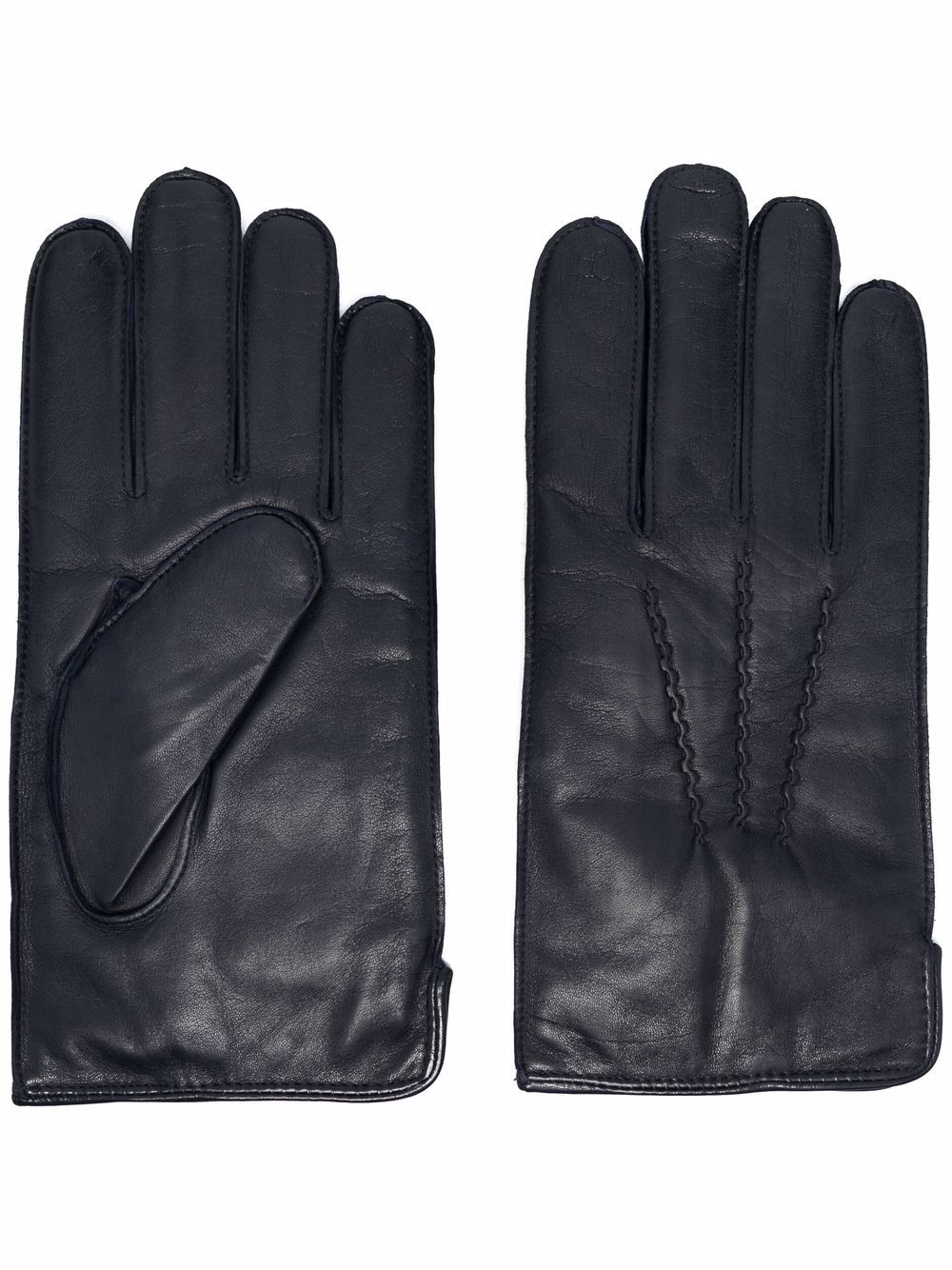 Aspinal Of London cashmere-blend lined leather gloves - Blue von Aspinal Of London