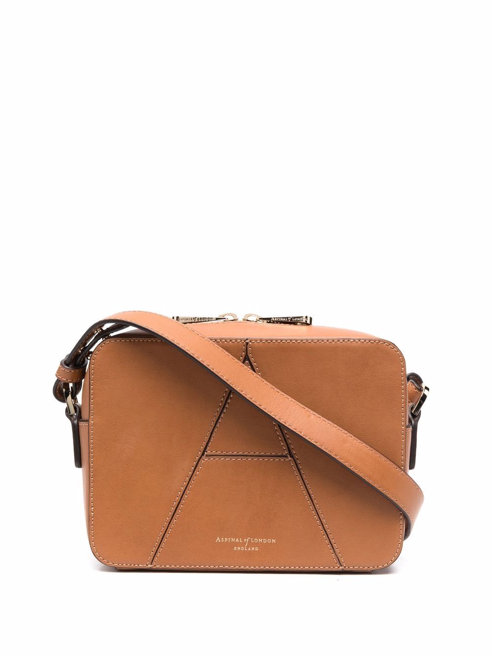 Aspinal Of London contrast stitching crossbody bag - Brown von Aspinal Of London