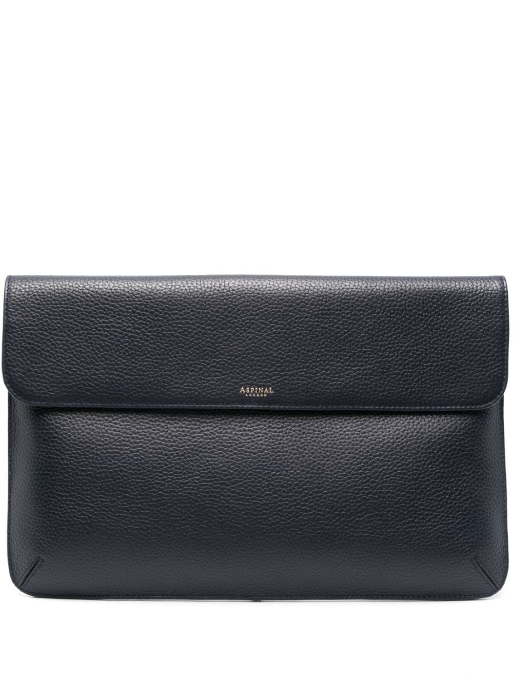 Aspinal Of London leather laptop bag - Blue von Aspinal Of London