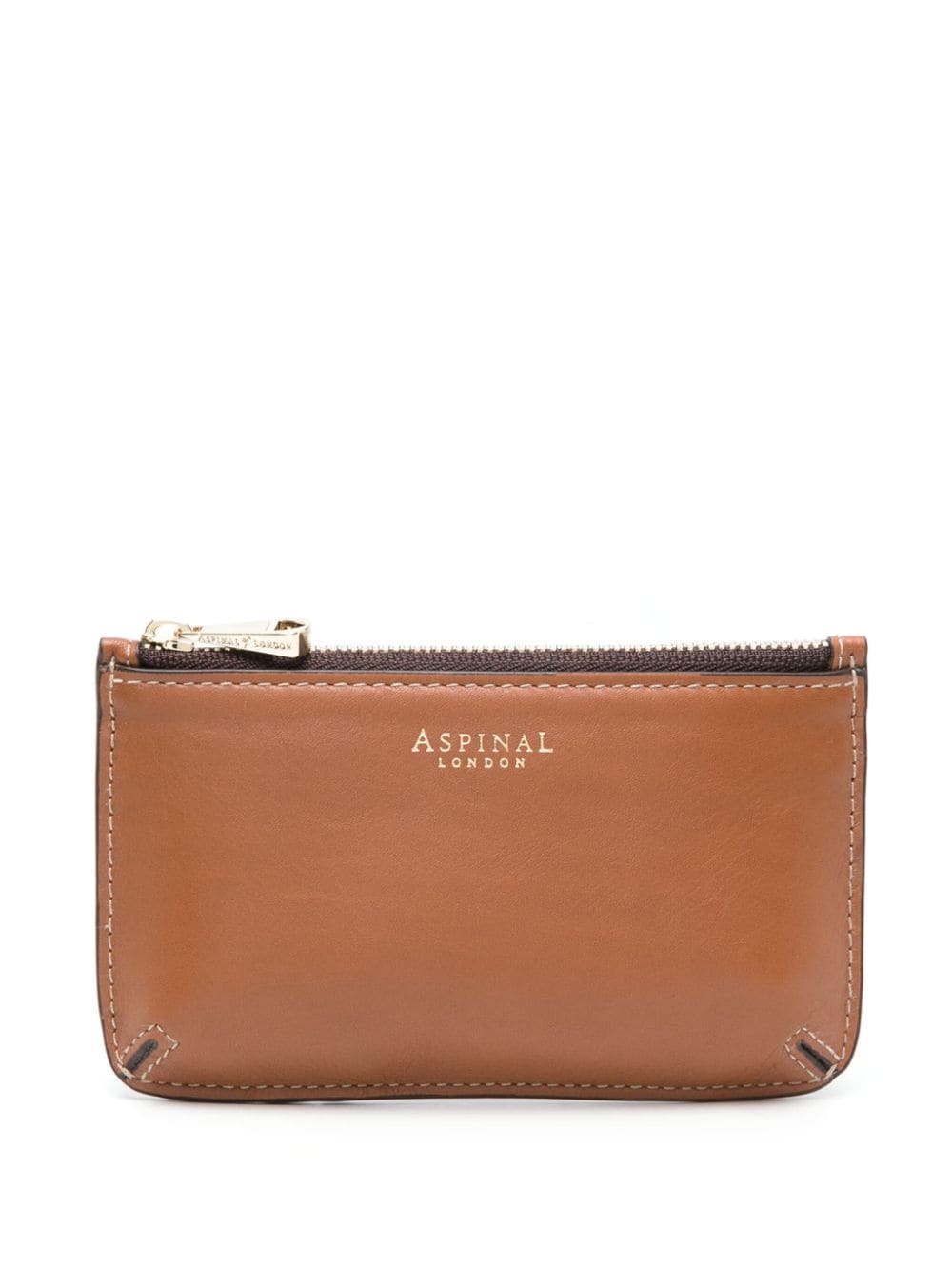 Aspinal Of London logo-print leather wallet - Brown von Aspinal Of London