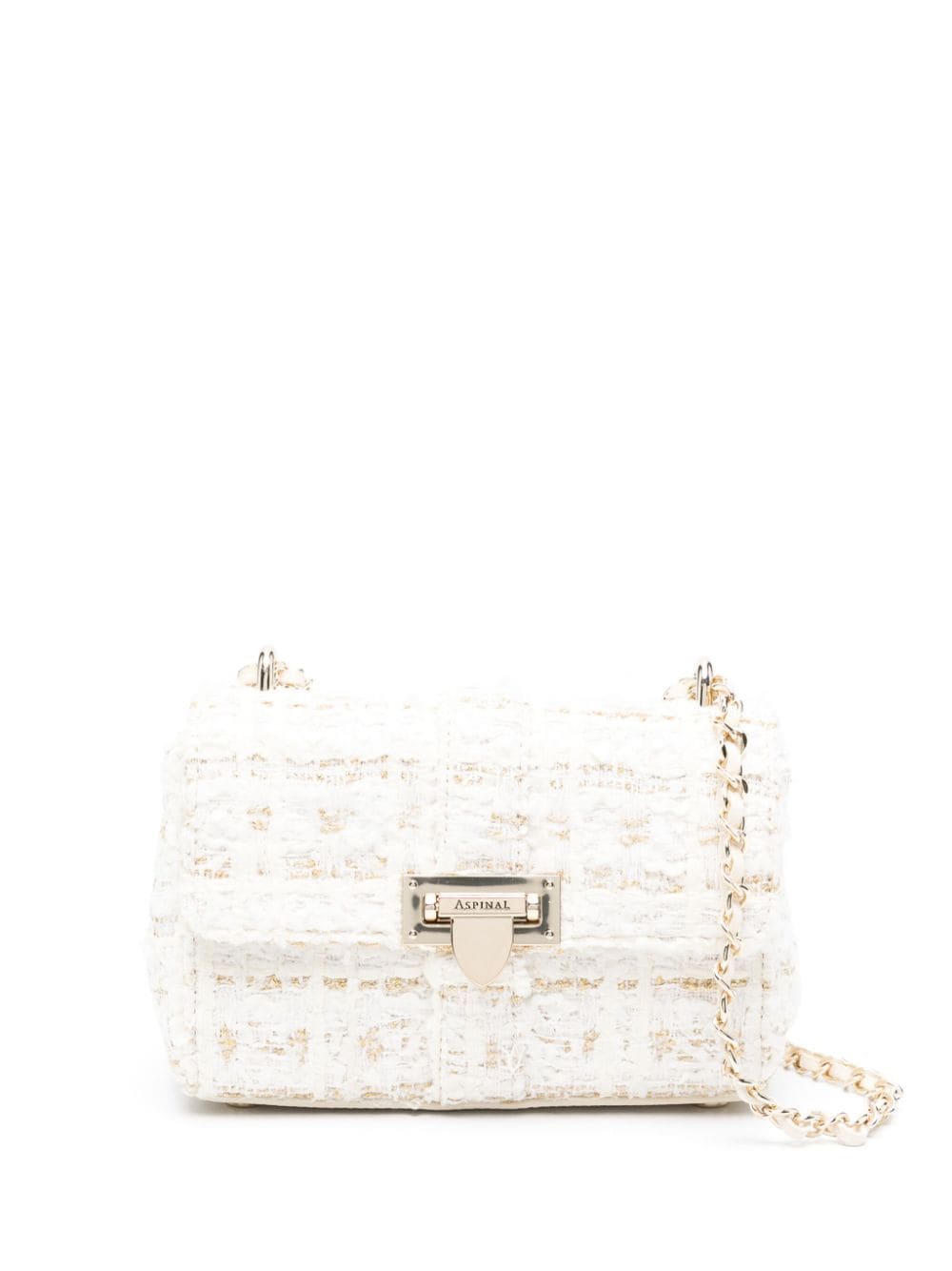 Aspinal Of London micro Lottie shoulder bag - White von Aspinal Of London