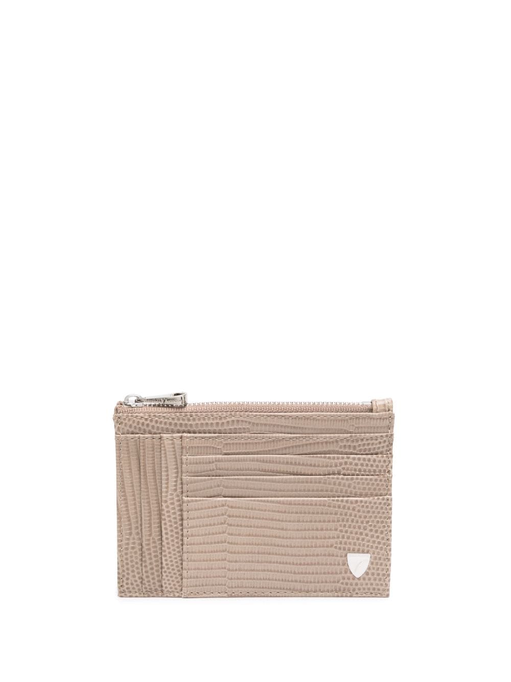 Aspinal Of London pebble leather cardholder - Neutrals von Aspinal Of London