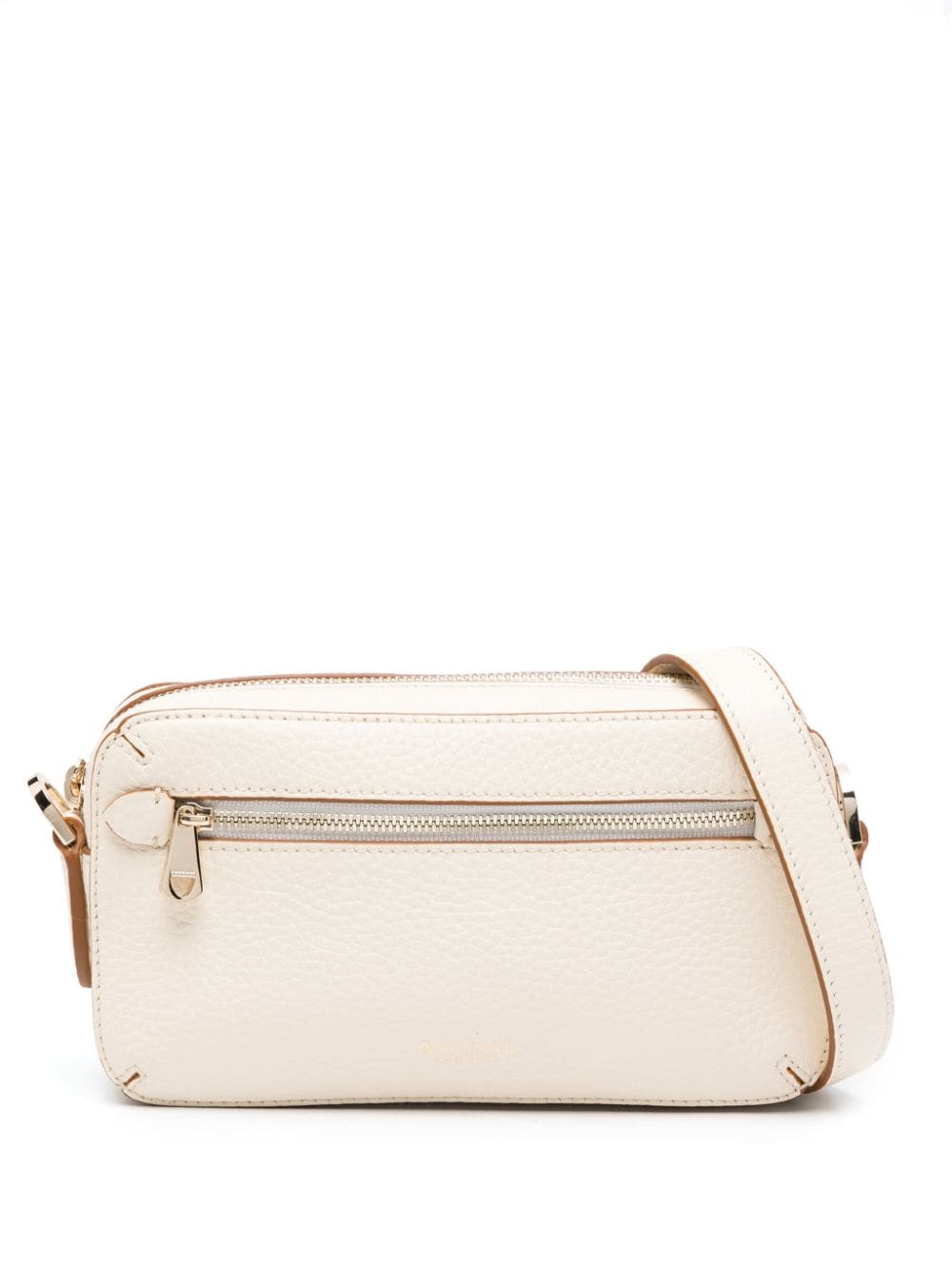 Aspinal Of London slim leather camera bag - Neutrals von Aspinal Of London