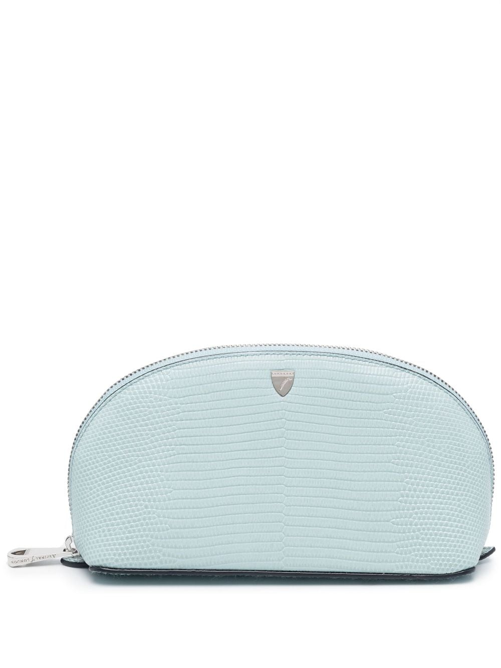 Aspinal Of London small leather make-up bag - Blue von Aspinal Of London