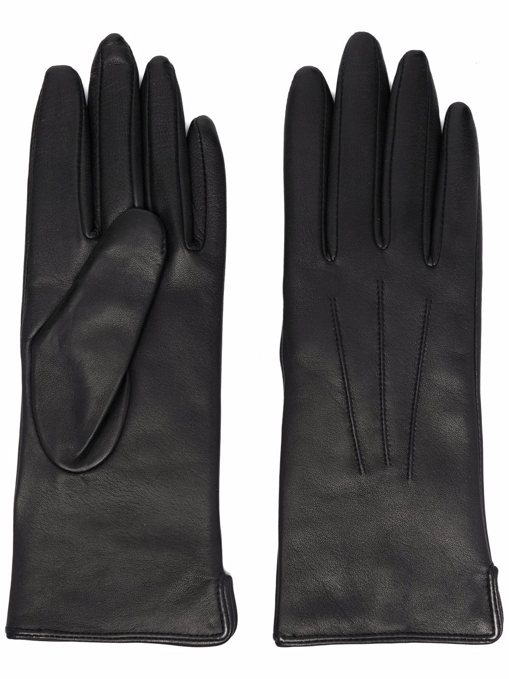 Aspinal Of London tonal stitching gloves - Black von Aspinal Of London