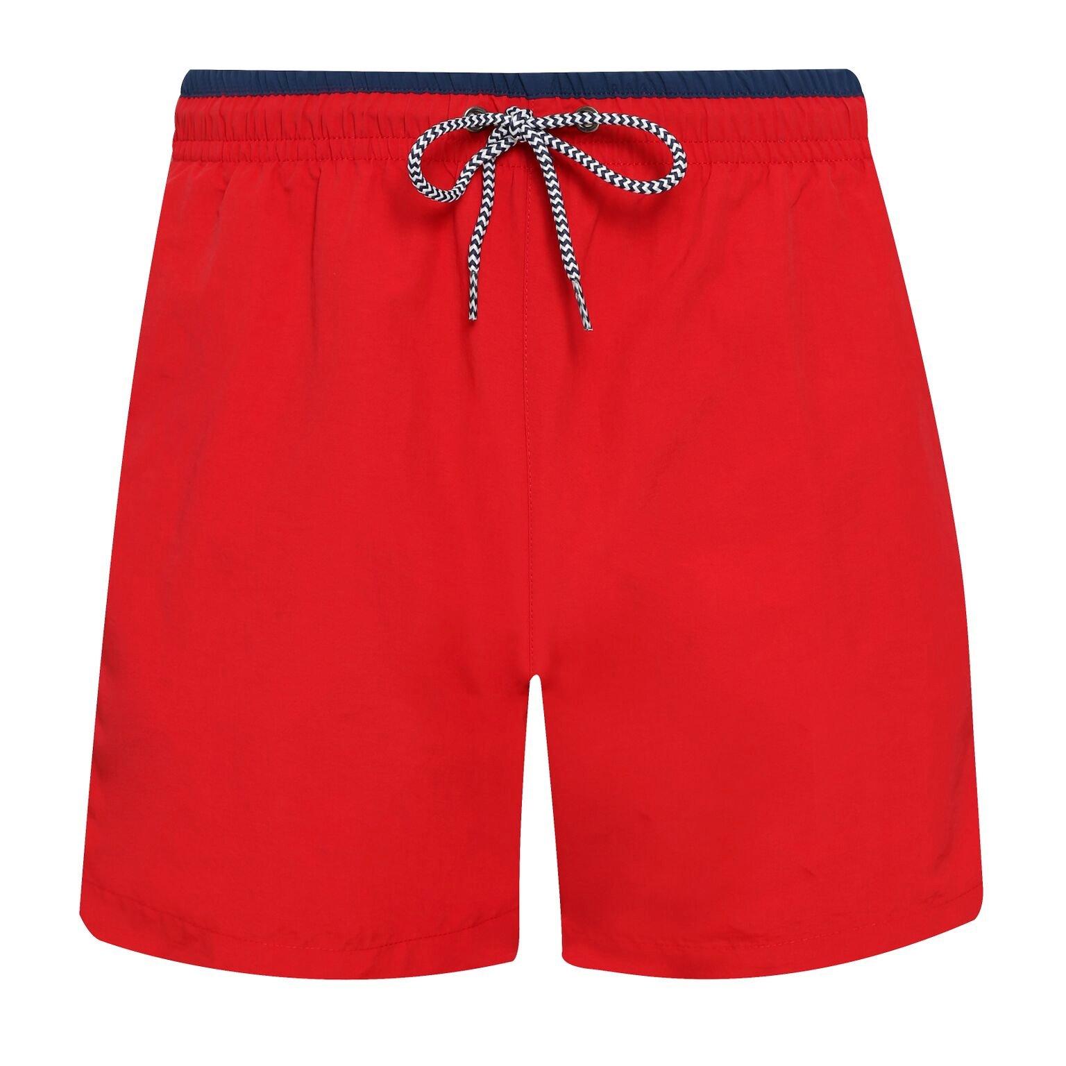 Badeshorts Herren Rot Bunt XXL von Asquith & Fox