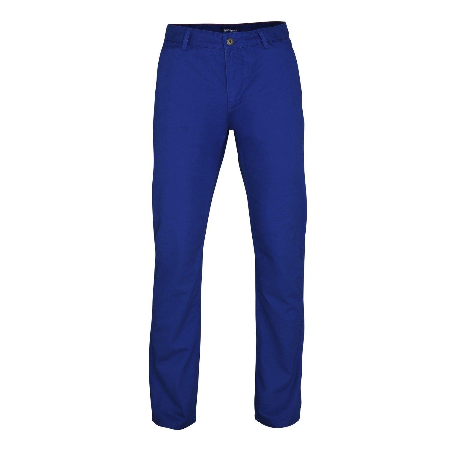 Klassik Hose Chinos Herren Königsblau M/L von Asquith & Fox