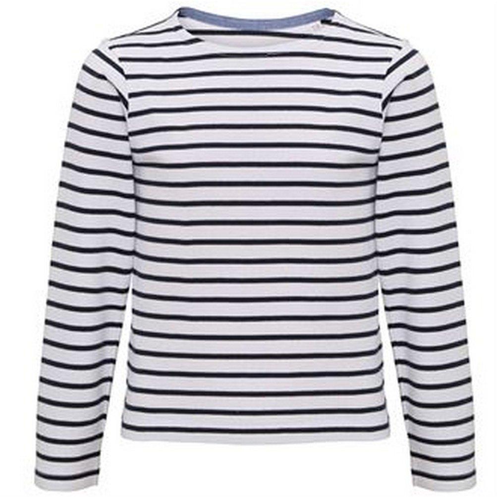 Mariniere Coastal Langarm Tshirt Jungen Weiss 128 von Asquith & Fox