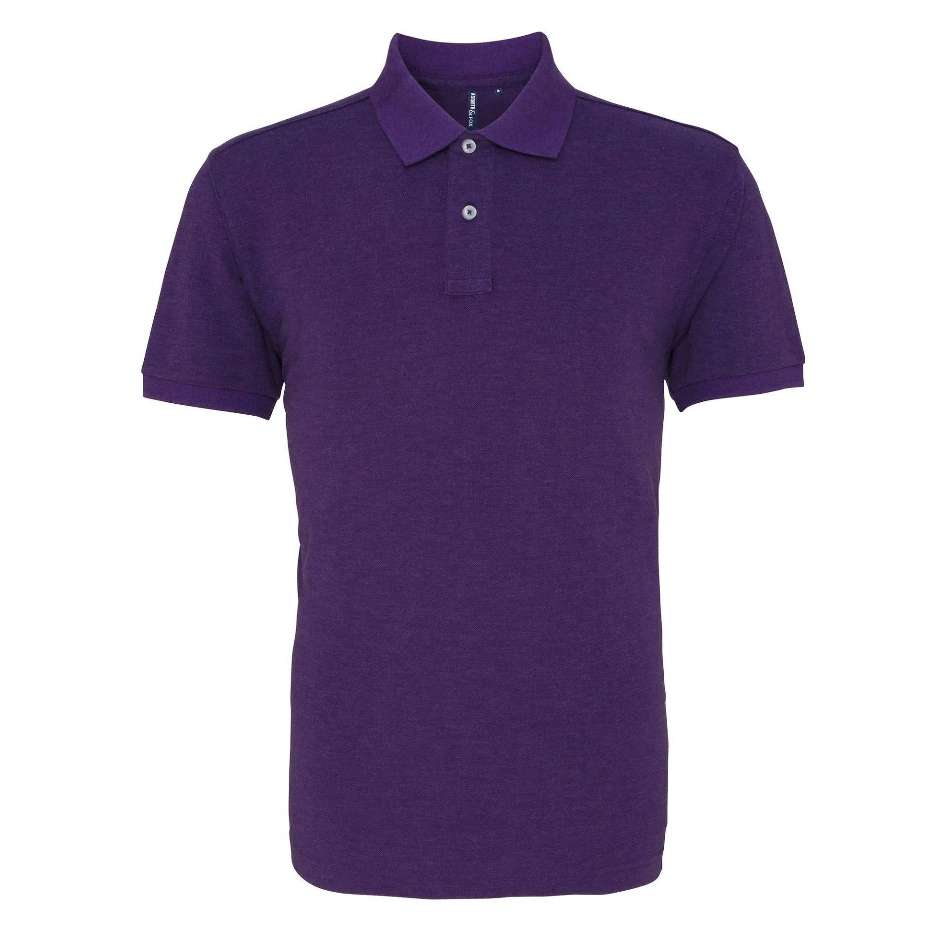 Poloshirt, Kurzarm Herren Lila 3XL von Asquith & Fox