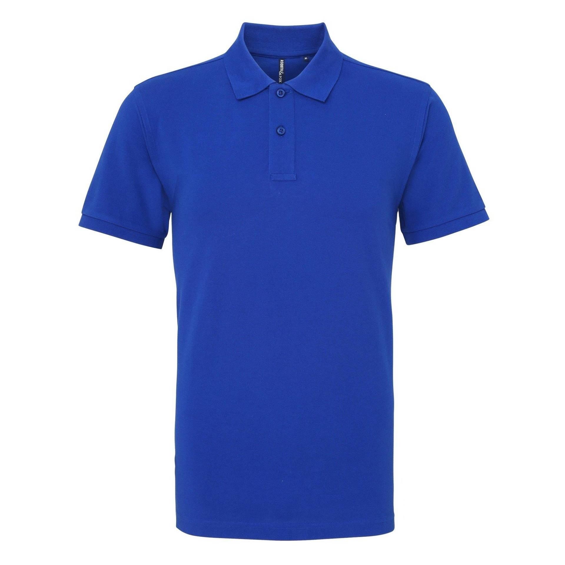 Poloshirt, Kurzarm Herren Königsblau L von Asquith & Fox