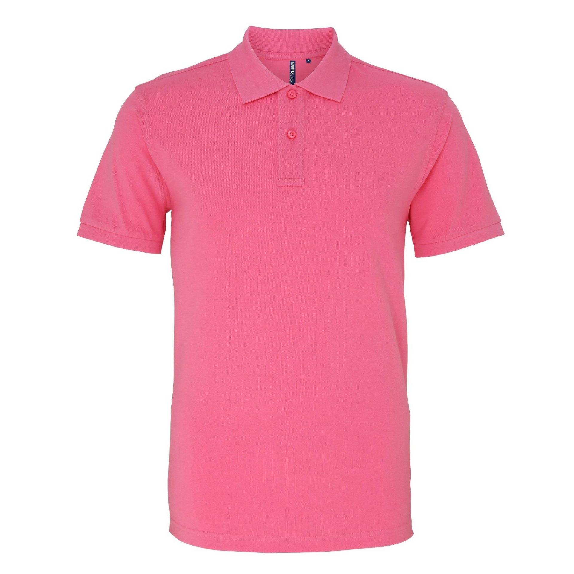 Poloshirt, Kurzarm Herren Pink L von Asquith & Fox