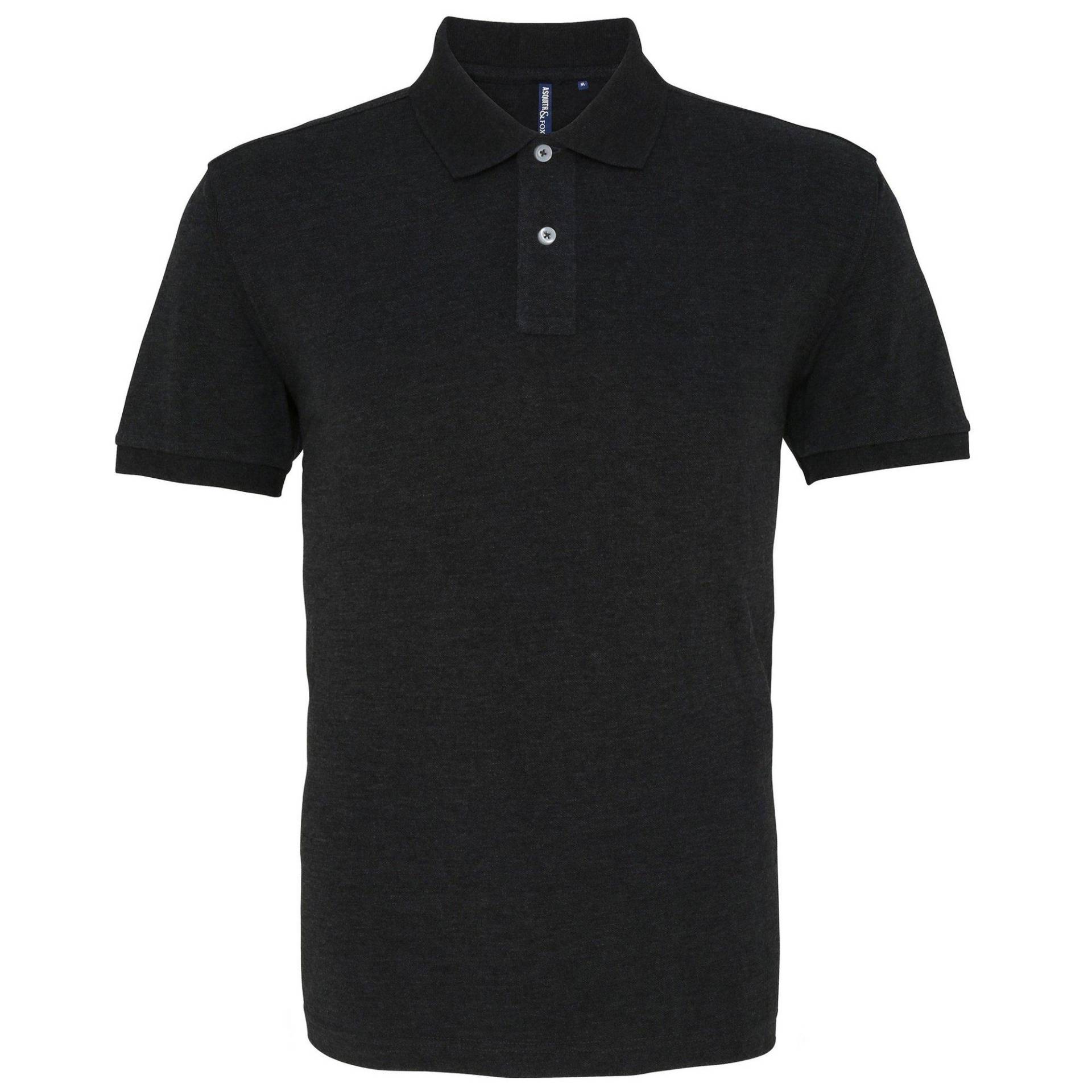 Poloshirt, Kurzarm Herren Schwarz M von Asquith & Fox