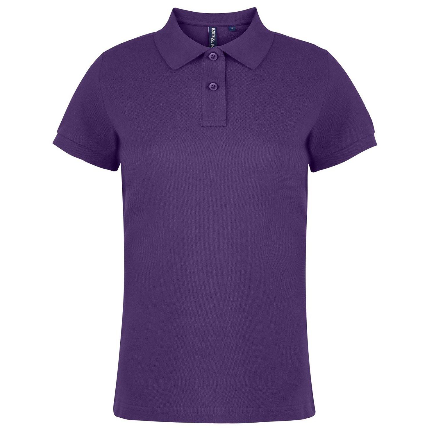 Poloshirt, Kurzarm Damen Lila S von Asquith & Fox