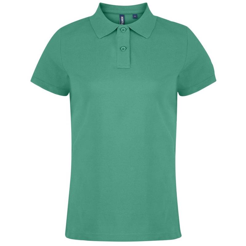 Poloshirt, Kurzarm Damen Grün S von Asquith & Fox