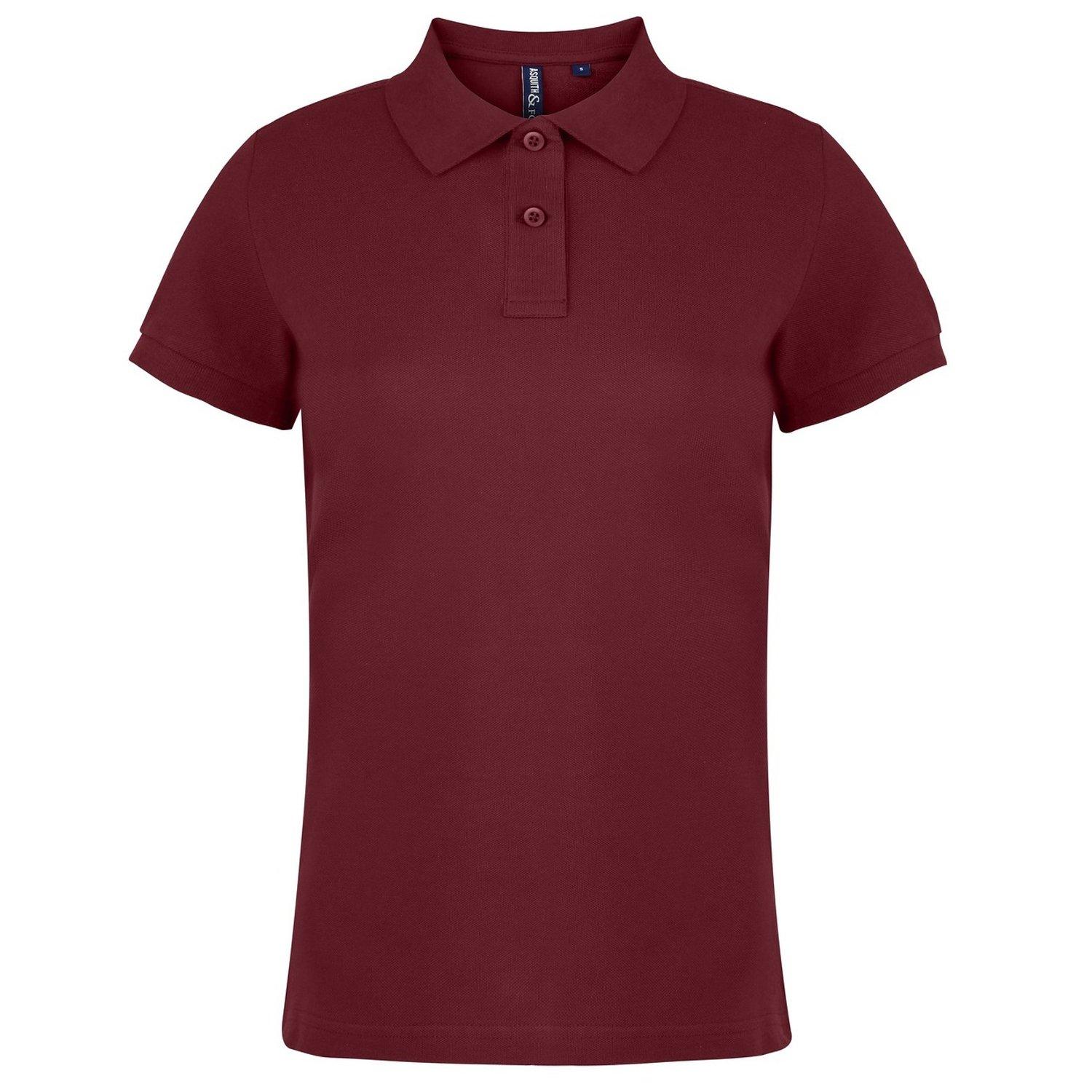 Poloshirt, Kurzarm Damen Weinrot S von Asquith & Fox