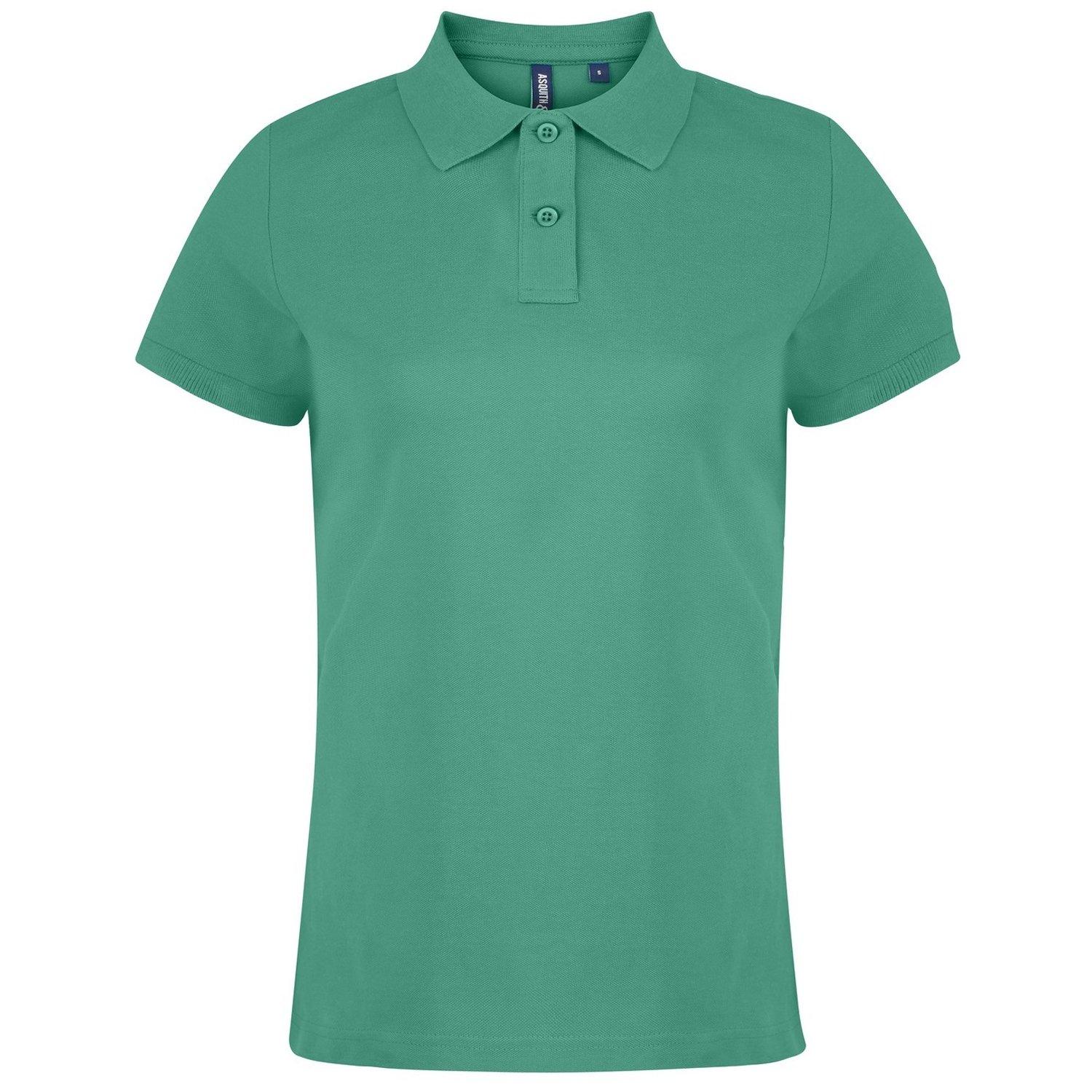 Poloshirt, Kurzarm Damen Grün XL von Asquith & Fox