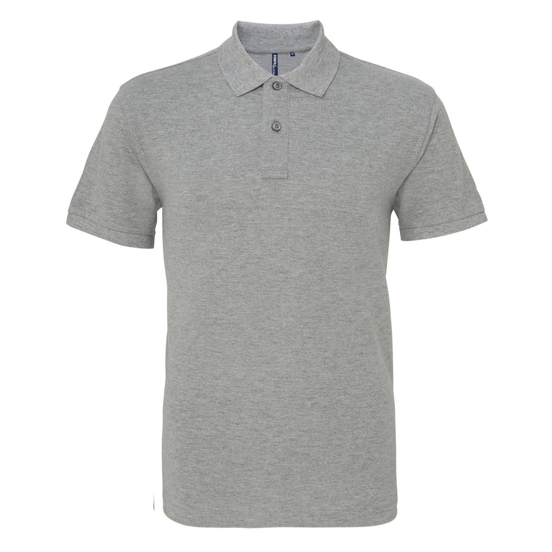 Poloshirt, Kurzarm Herren Taubengrau XL von Asquith & Fox