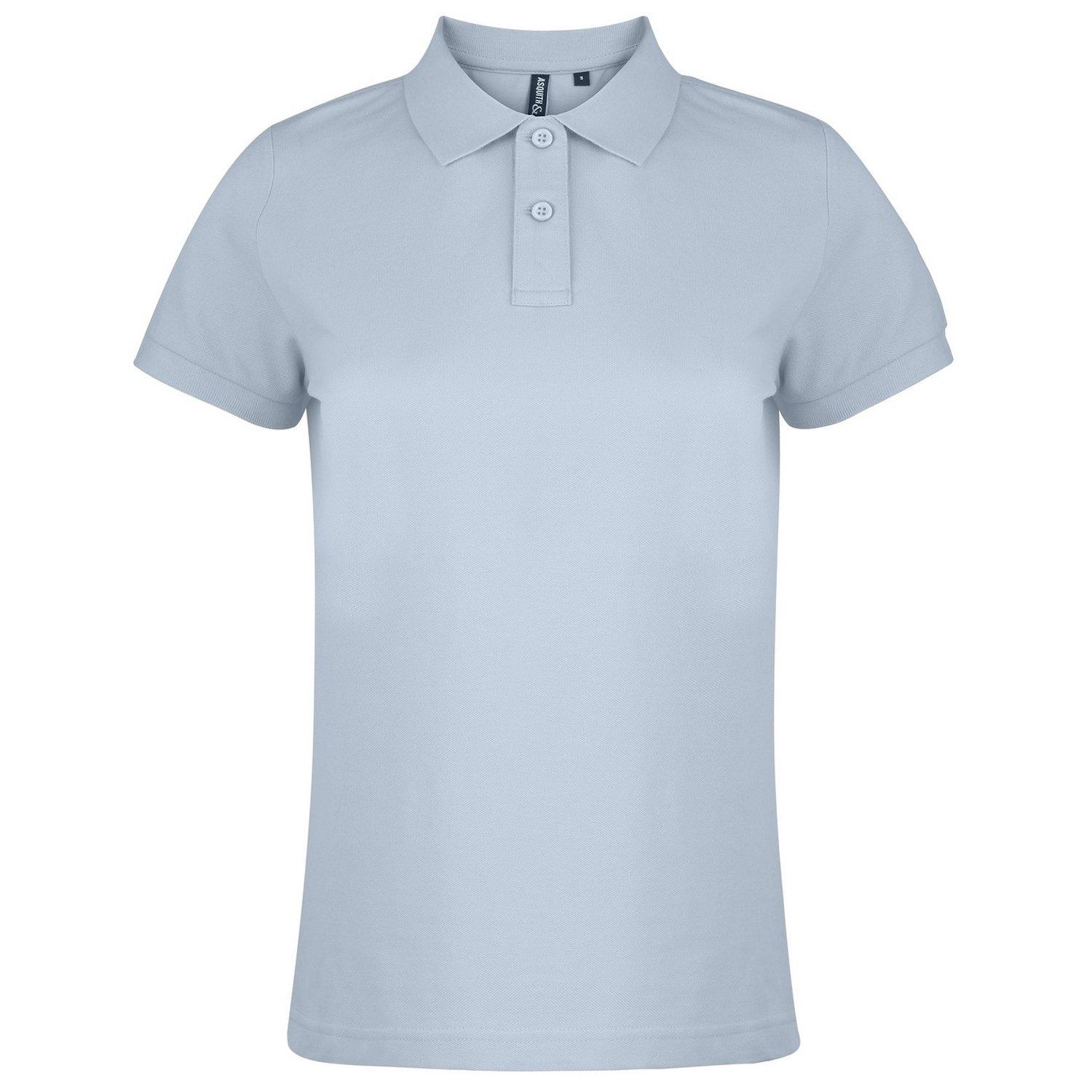 Poloshirt, Kurzarm Damen Hellblau XS von Asquith & Fox