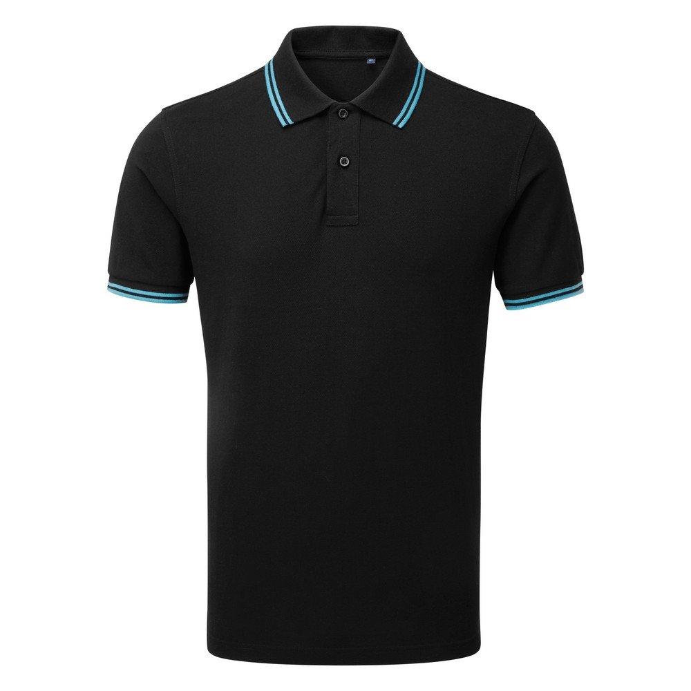 Poloshirt, Kurzärmlig Herren Schwarz M von Asquith & Fox