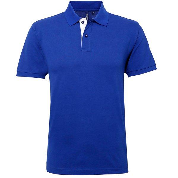 Poloshirt, Kurzärmlig Herren Königsblau S von Asquith & Fox