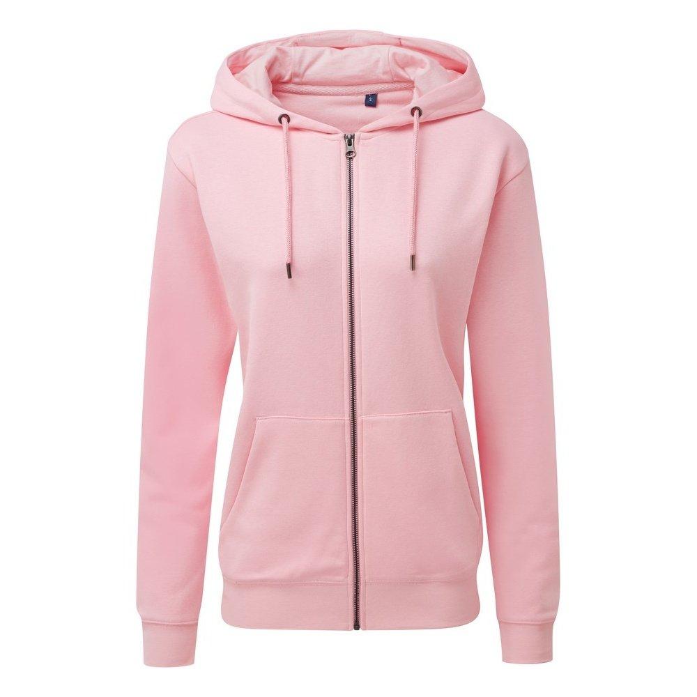 Zipthrough Organic Hoodie Damen Pink 34 von Asquith & Fox